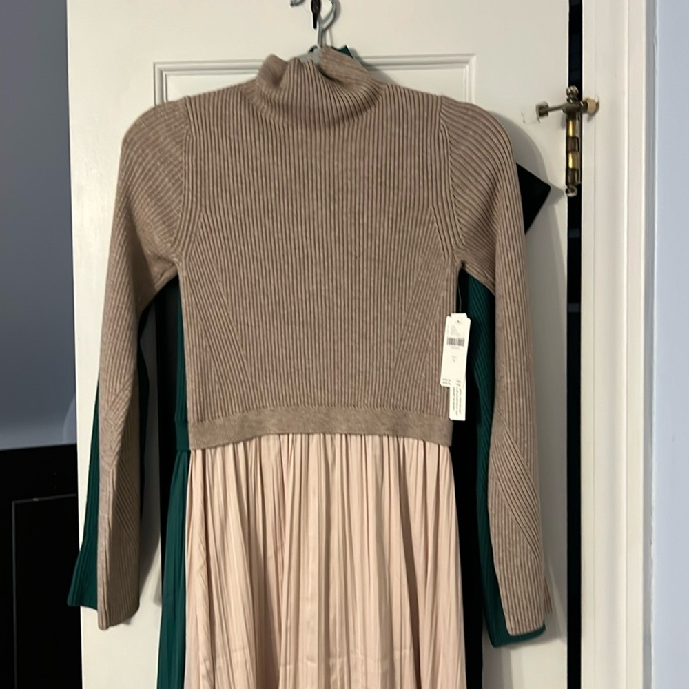 Anthropologie The Thea Twofer Sweater Dress size Small NWT